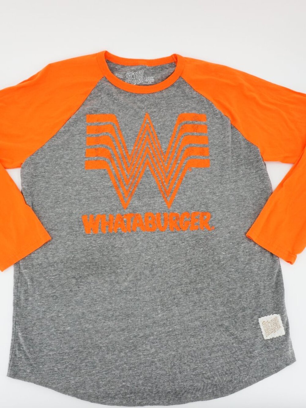 The Original Retro Brand Whataburger Texas Grey Long Sleeve Shirt Unisex Large